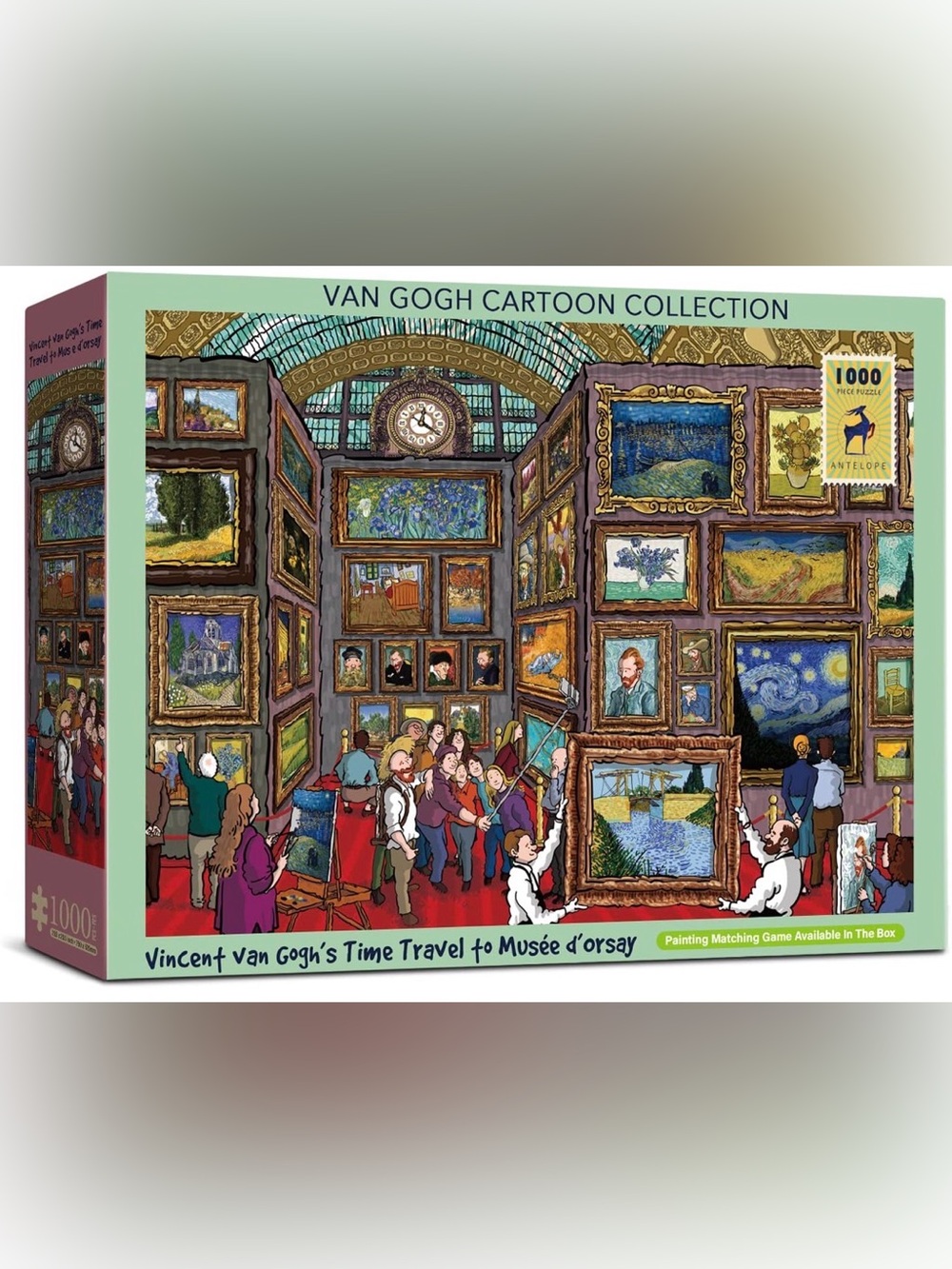 🆕 VINCENT VAN GOGH Time Travel to Musee d’ orsay PUZZLE Sealed in Box 1,000Piece